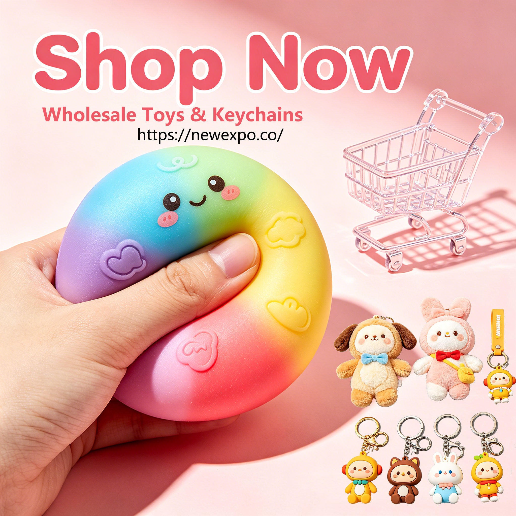 《Newexpo》Wholesale Supply Toys & Fashion Keychain Accessories
